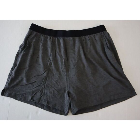 Jambys Unisex Sz 2XL Gray/Black Soft Breathable Boxer Shorts w/Pockets - Picture 1 of 9